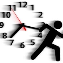 Rush Person symbol run time race against clock