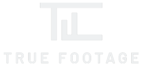 True Footage logo in white font