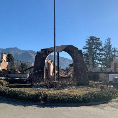 Altadena Town and Country Club after math of the Eaton fires.